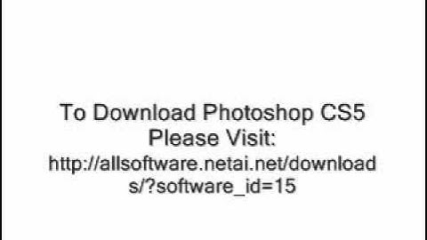 Photoshop cs5 free download