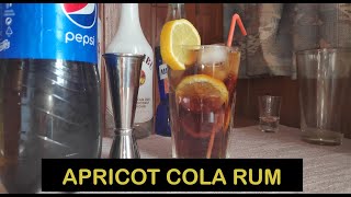 Apricot Cola Rum cocktail