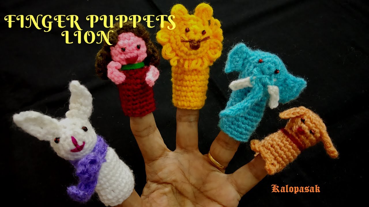 Finger Puppet Lion, Kid's Birthday Gift / कोरोना पिरेडमध्ये घरी राहून