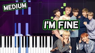 BTS (방탄소년단) - I'm Fine Piano Tutorial - Chords - How To Play - Cover