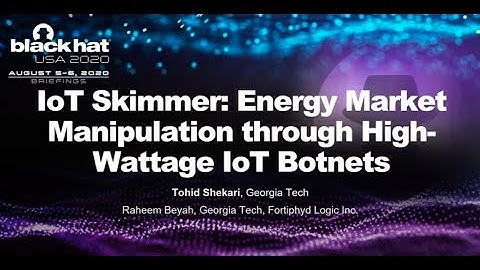IoT Skimmer: Energy Market Manipulation through High-Wattage IoT Botnets