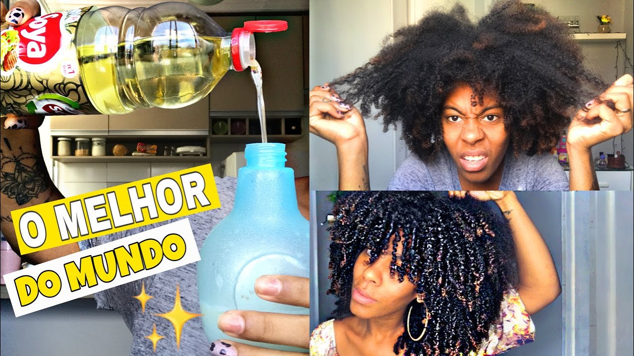 Mistura milagrosa para cabelo cacheado / revitalizando cabelo cacheado sem lavar