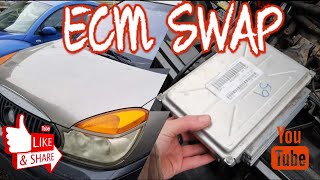 ECM (engine control module) SWAP/ PASSKEY Relearn (program) 2002-07 Buick Rendezvous/Pontiac Aztek