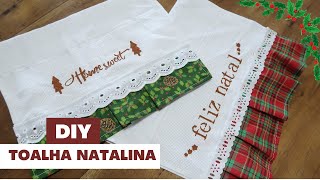 TOALHAS NATALINAS PARA DECORAR OU PRESENTEAR