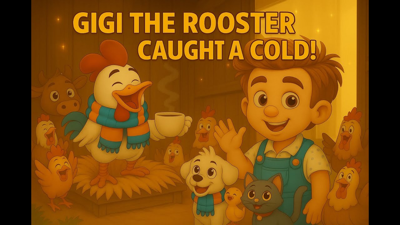 🐓 Gigi the rooster caught a cold! – Song from Episode 2#kidssongs  #kidsvideo #childrensongs #kids