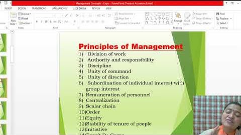 1st Semester Subject: Principles of Management Module-1 Video No-6