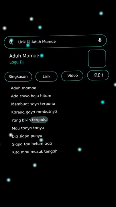 lirik lagu 'Aduh Mamae' #shorts #liriklagu