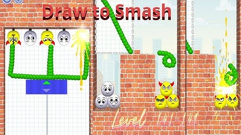 Draw to Smash game. Level 141 - 149. Logic puzzle. #drawtosmash