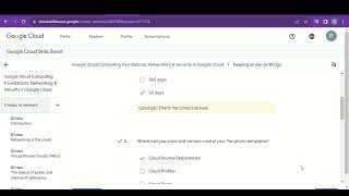 Google Cloud Computing Foundations: Networking & Security in Google Cloud || Course 3 || Quiz 2