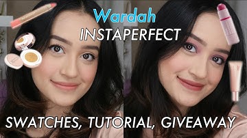 PRODUK BARU! INSTAPERFECT BY WARDAH : REVIEW & ONE BRAND MAKEUP TUTORIAL | Nadya Aqilla