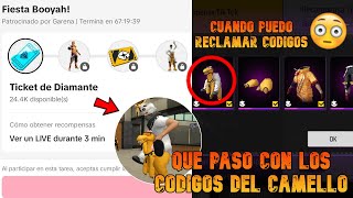 ¡Cuando RECLAMAR GRATIS Camello en Free Fire! Código para CANJEAR PREMIOS en Free Fire TIK TOK 🔥