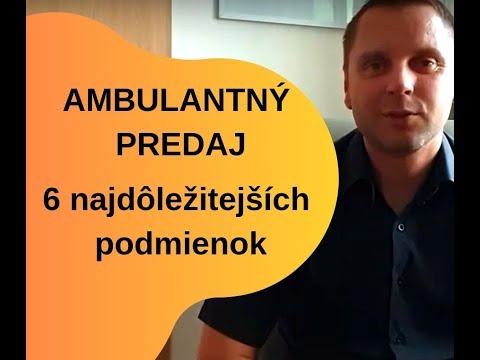 Video: Čo znamená ambulantný predajca?