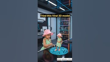 Viral 3d model in gemini🔥 #ai #gemini #google #ytshorts #shorts #cutebaby
