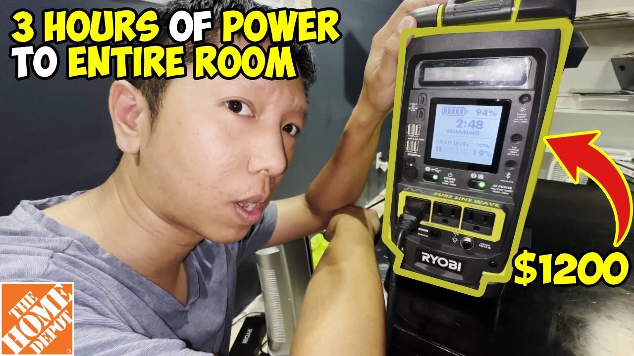 Ryobi 1800W 1094Wh Backup Battery Inverter Power Station + Parallel Kit Review