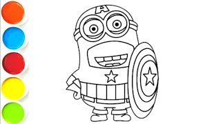 Full MINION Drawing, Painting & Coloring For Kids and Toddlers_ Child Art News