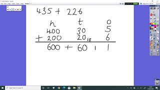 Year 3 Addition of two 3-digit numbers using partitioning, without and with exchange