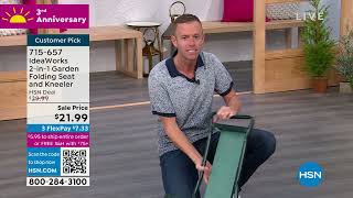 IdeaWorks 2in1 Garden Folding Seat and Kneeler