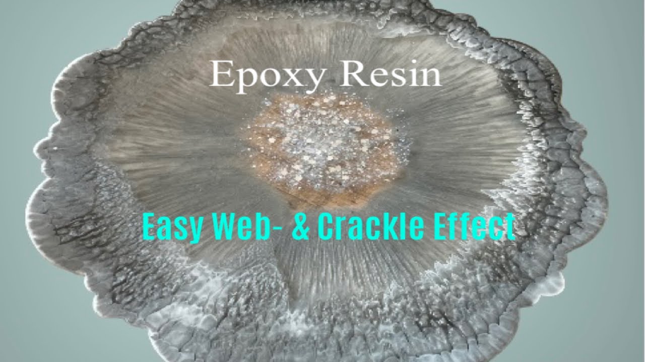 #301 Epoxy Resin Easy but Effective Web & Crackle Effect inspired by @marmeladescience #resinart