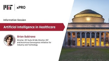 Information session on MIT xPRO’s Artificial Intelligence in Healthcare program