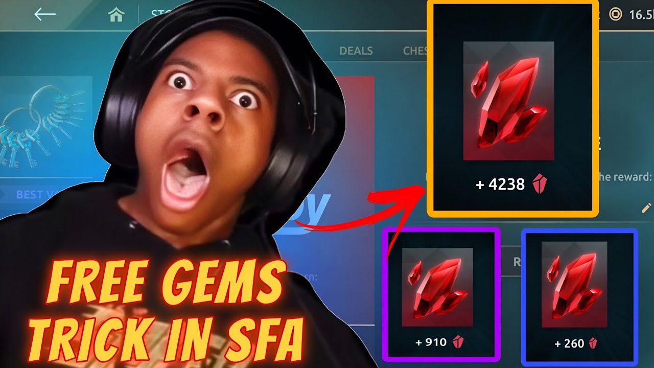 How to collect so many gems for " FREE " in sfa (Tips and Tricks for SFA 🔥🔥) ||Shadow fight 4 ARENA 