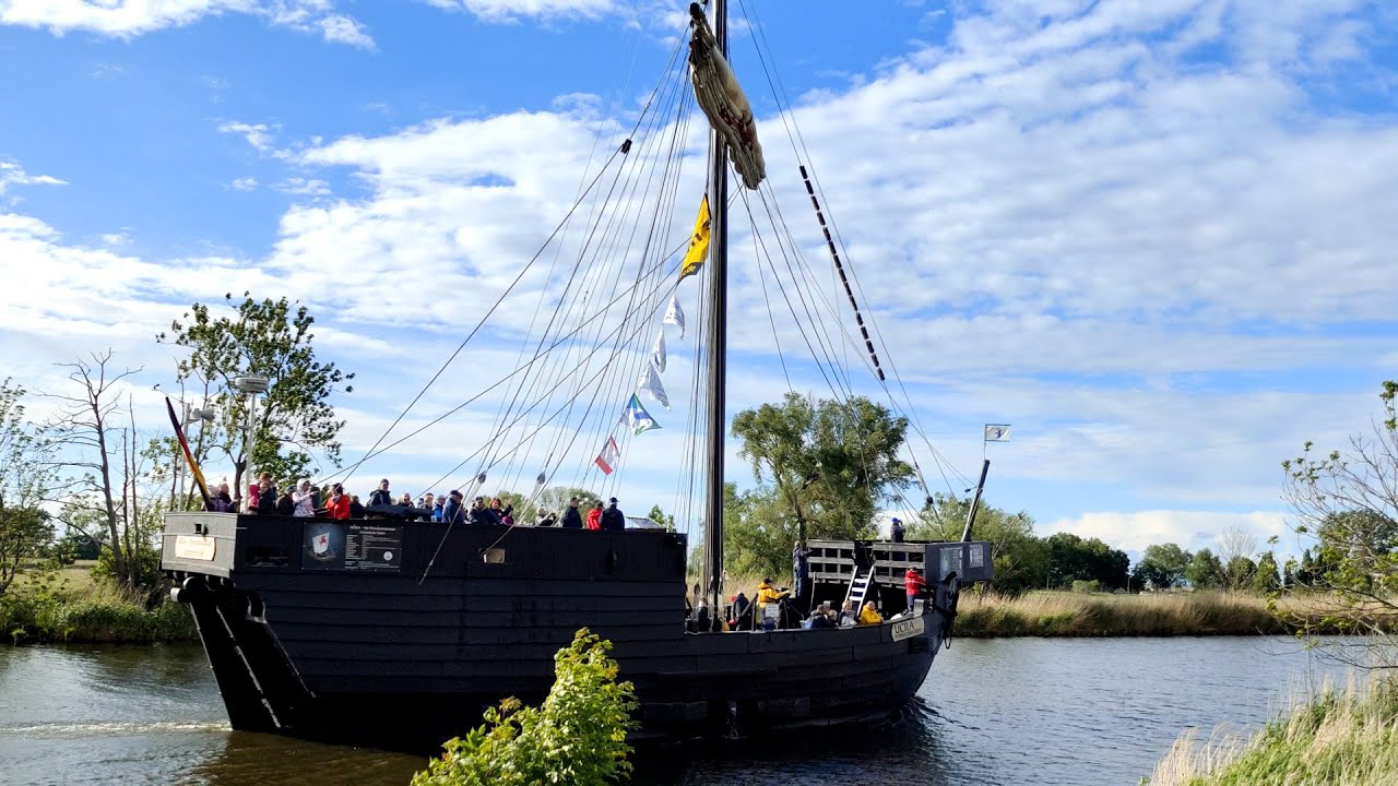 Ueckermünde, Kogge Ucra, Lagunen Stadt Ueckermünde, Botanischer Garten Christiansberg, Oder Haff