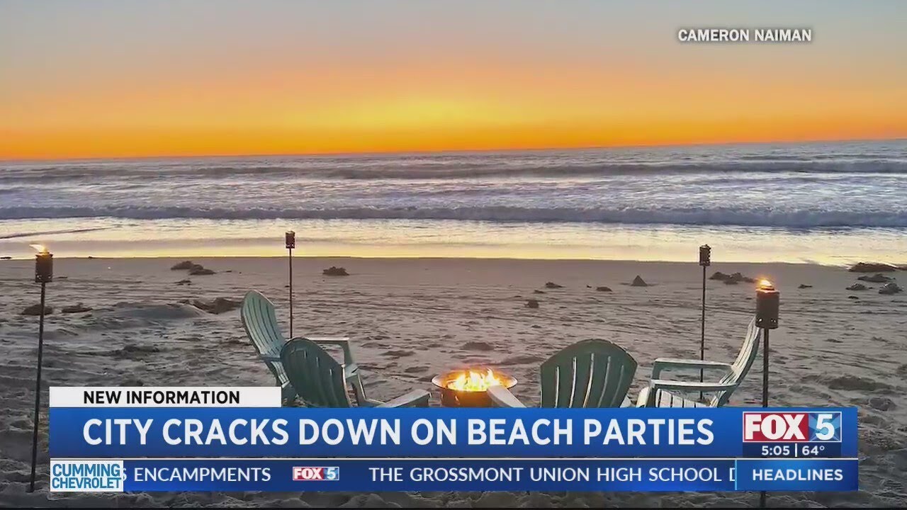 City cracks down on beach parties - YouTube