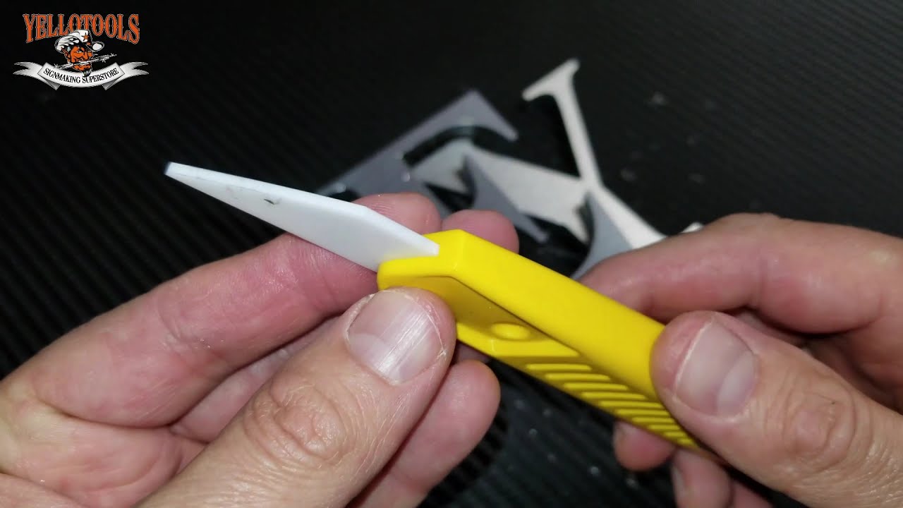 Yellotools SignTrim CeraSwitch - Entgrater mit Keramik-Klinge | Werbetechnik Werkzeug