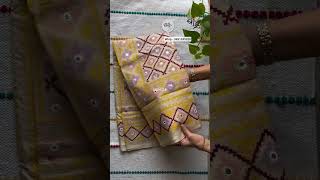 Get 5% OFF on your first order Use code: BIGIN/ See our gorgeous hand embroidered Kutchi work sarees