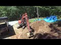 Sump Pump discharge line turned into some stump removal and dirt work