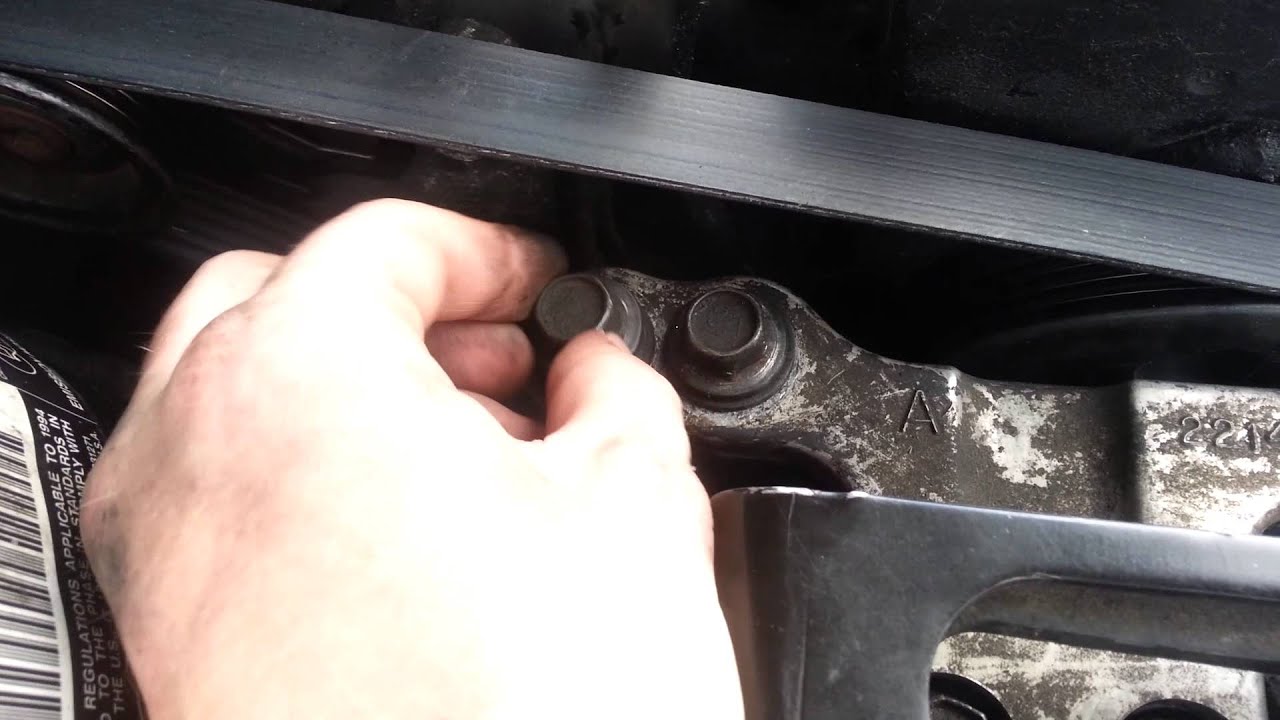 How to change a serpentine belt for 3.1 letre gm engine - YouTube