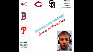 Immaculate Grid #80  - Chasing the Rarity Score (and clock!)