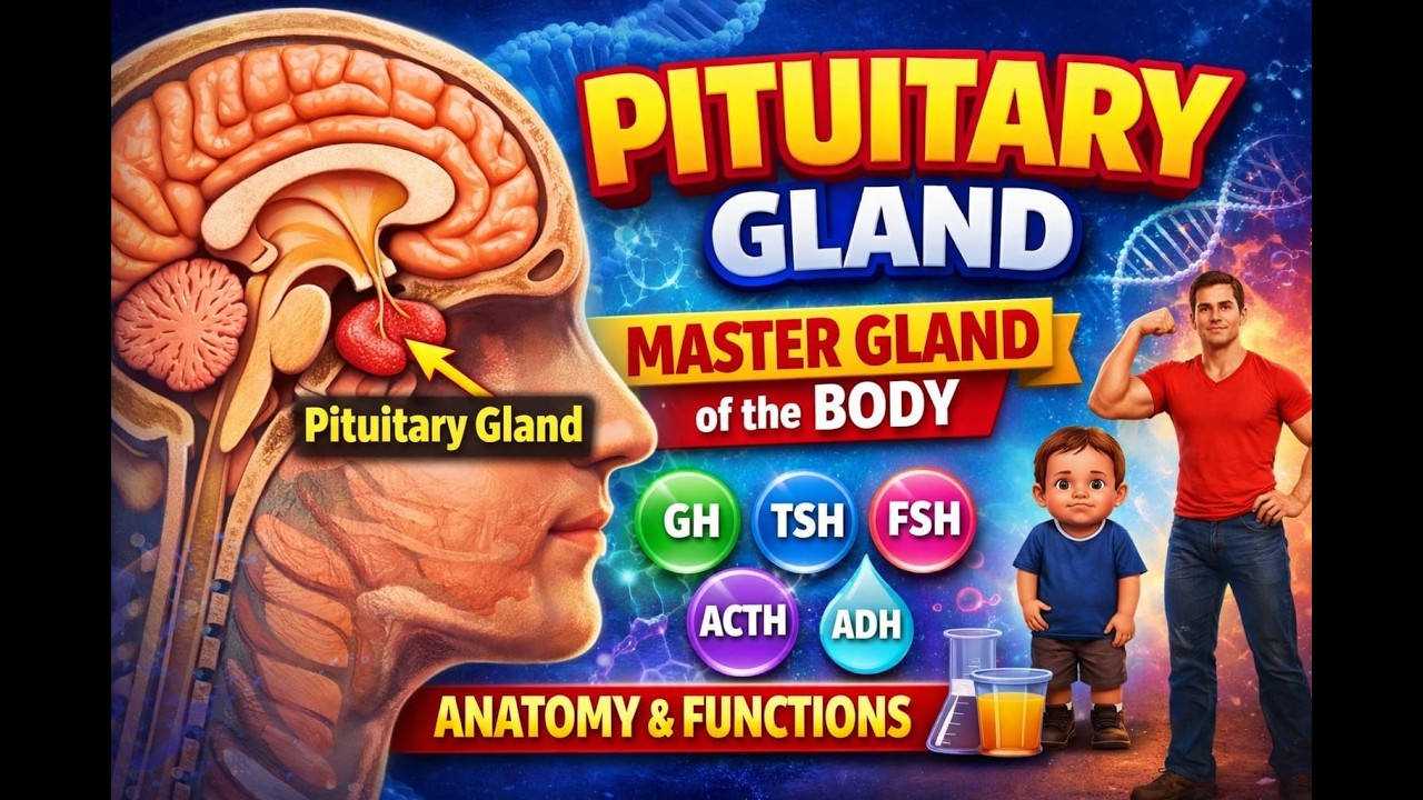 Pituitary Gland – The Master Gland of Endocrine System | Completely Explained in Easy Language
