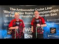 Open pairs winners @WorldBowlsTour  @AmbassadorCruiseLine @pottersresorts 