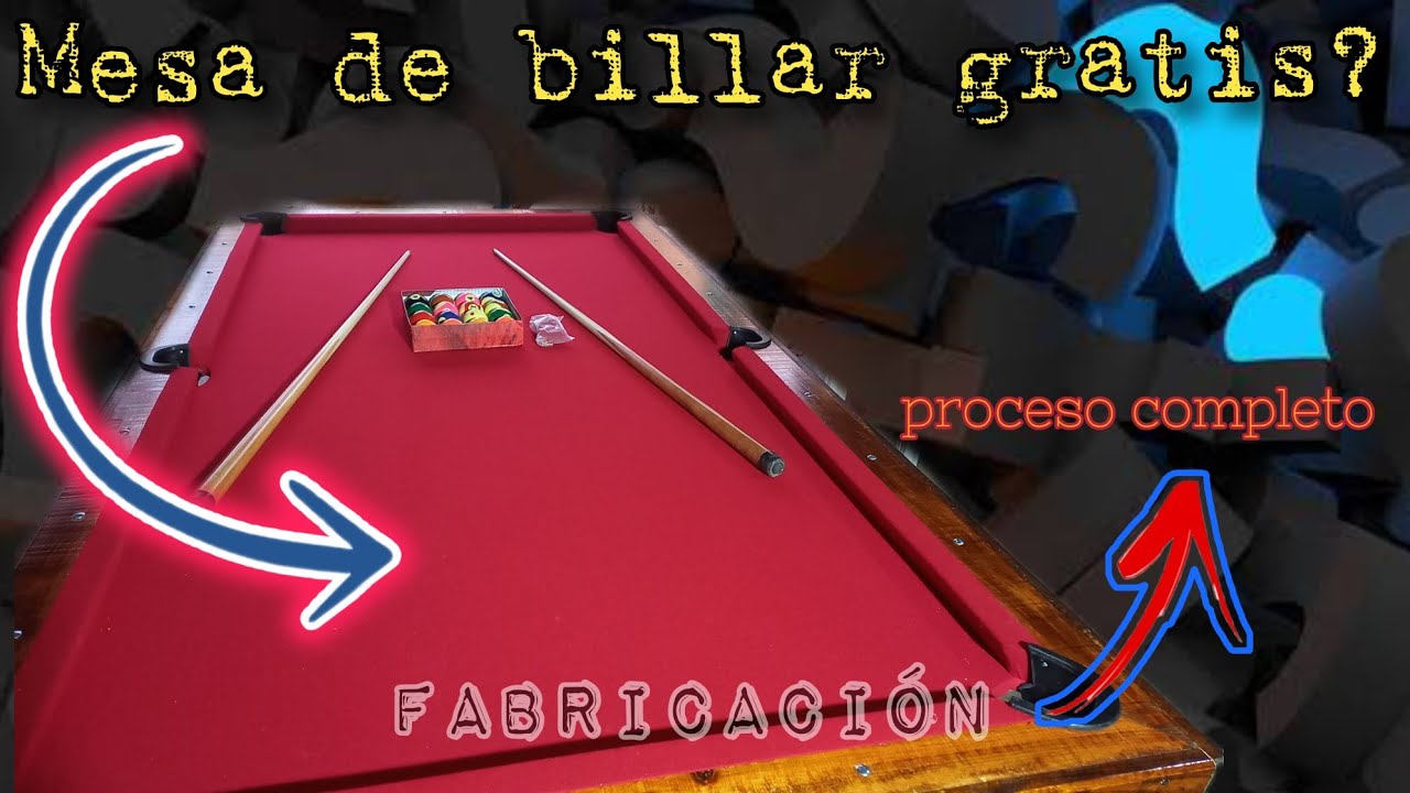 COMO HACER UNA MESA DE BILLAR POOL || EN 12 MINUTOS ||VIDEO COMPLETO|| BARNIZAR