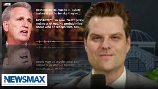 Matt Gaetz responds to McCarthy comments: 'Small, sad, lying' | Eric Bolling The Balance