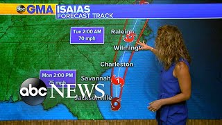 Tropical Storm Isaias continues on US path l GMA