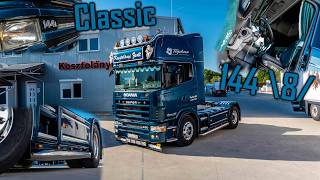 RESTORED CLASSIC: Scania 144L 460 V8 // *Drive & Walkaround* *Kosztolányi Trans*