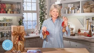 How to Make Homemade Gift Wrapping Garnishes  Martha Stewart
