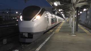 【電笛あり】E657系K4編成　回送（回9652M）いわき駅から発車