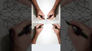 Draw Symmetrical Dance 243 #shorts #drawing #art