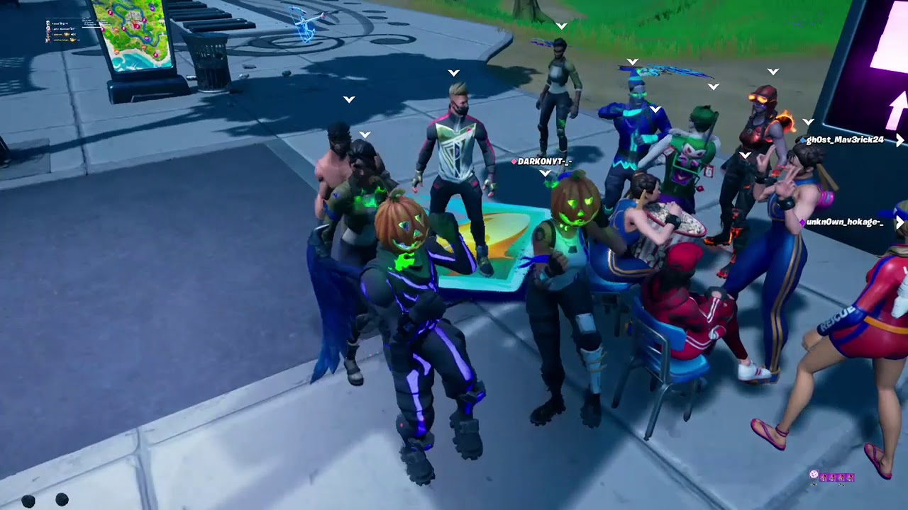 Going into Party Royale with The OG Purple Skull Trooper Skin