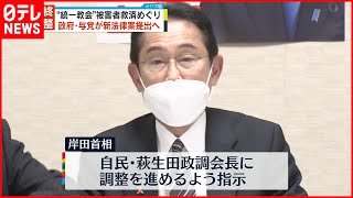 【最終調整】'統一教会'被害者救済めぐり  政府・与党が新法律案提出へ
