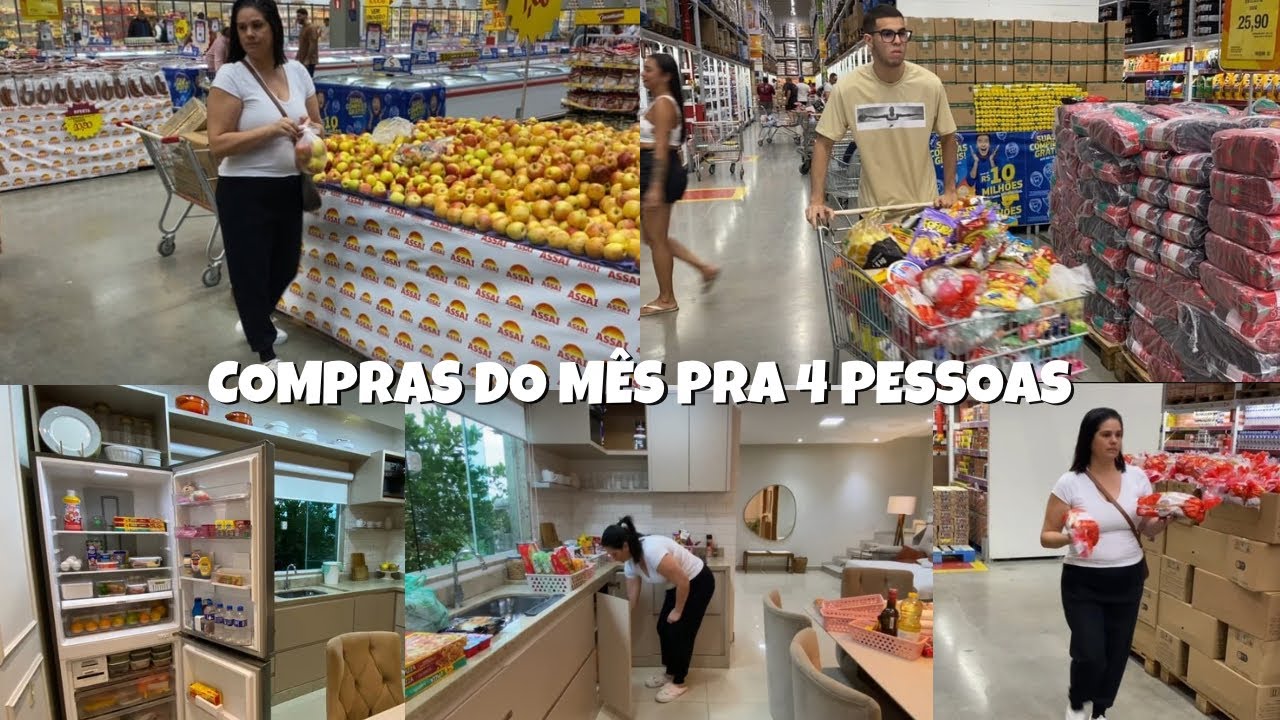 🔥COMPRA DO MÊS NO ATACADISTA: quanto gastei?organizei tudo no armário e geladeira 🛒