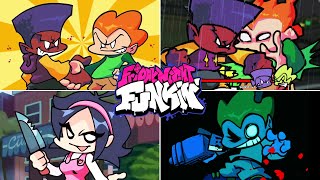 Friday Night Funkin' - WeekEnd 1 All Cutscenes & Death Scenes