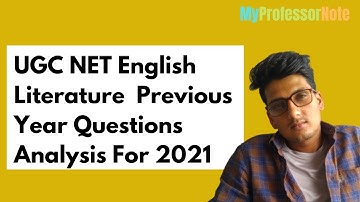 Nta Ugc Net English Literature 2021 Previous Years Question Papers Analysis