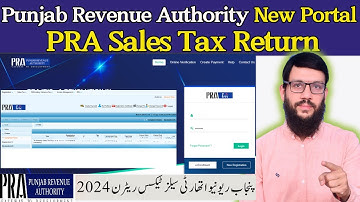 New PRA IRIS Portal IHow to File PRA Sales Tax Return I Punjab Revenue Authority I PRA Return 24