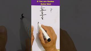 Divide fraction by fraction by fraction | fraction made easy #fraction #mathstricks