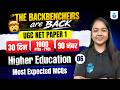 UGC NET Paper 1 Higher Education Most Expected MCQs | UGC NET June 2026 Paper 1 Top 1000 Questions