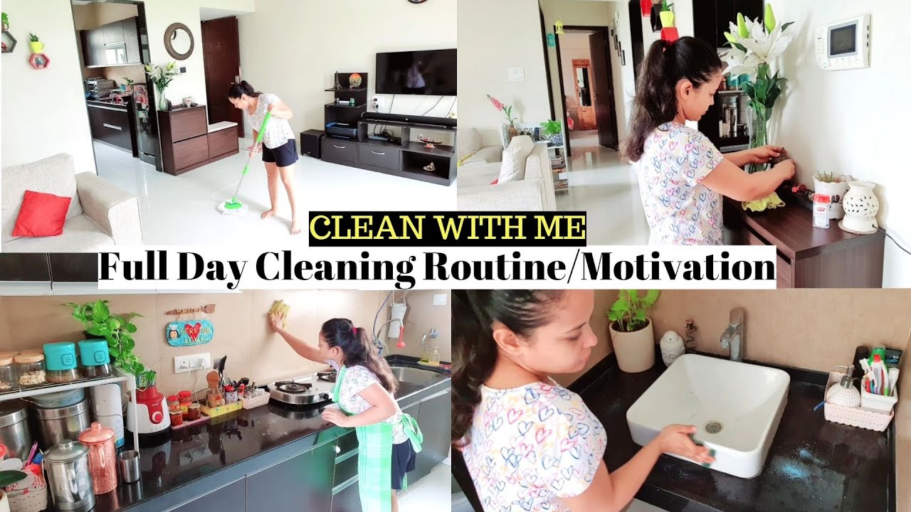 Daily CLEANING \u0026 DECLUTTERING Routine India | Clean With Me- Without Maid |Deep Cleaning Motivation