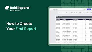 How to Create Your First Report